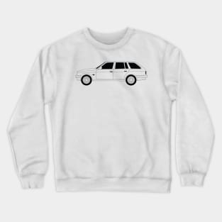 BMW E30 Wagon Black Outline Crewneck Sweatshirt